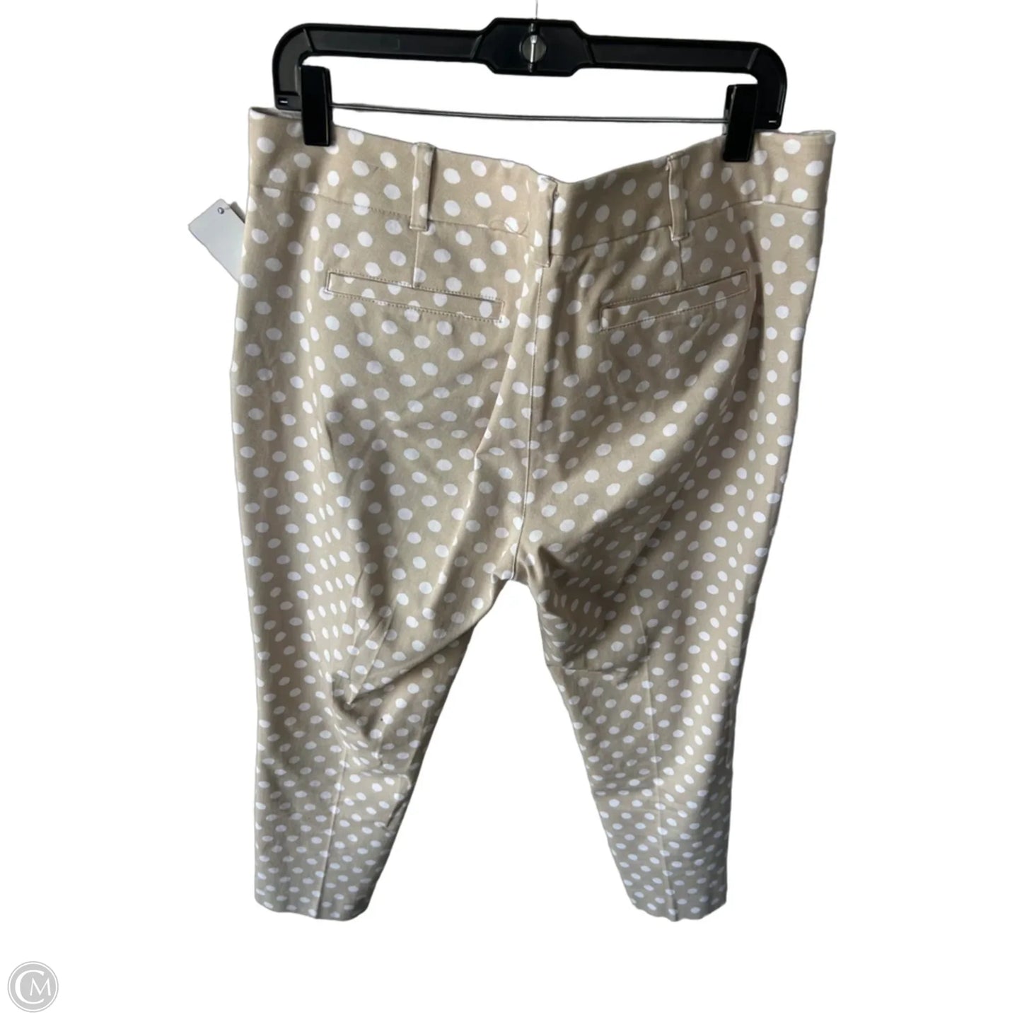 Pants Cropped By New York And Co In Tan & White, Size: 14