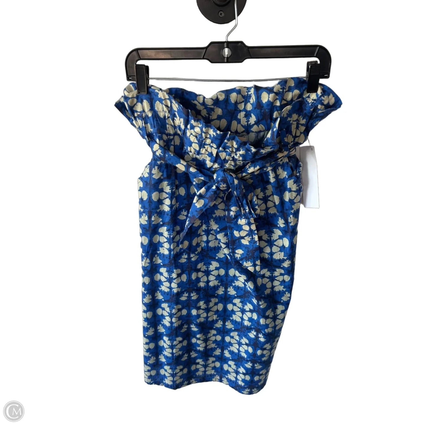 Skirt Midi By Porridge In Blue & Cream, Size: 12