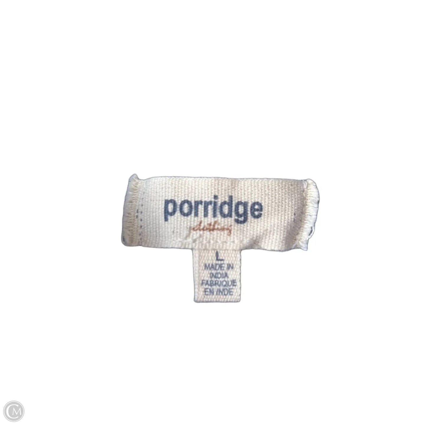 Skirt Midi By Porridge In Blue & Cream, Size: 12