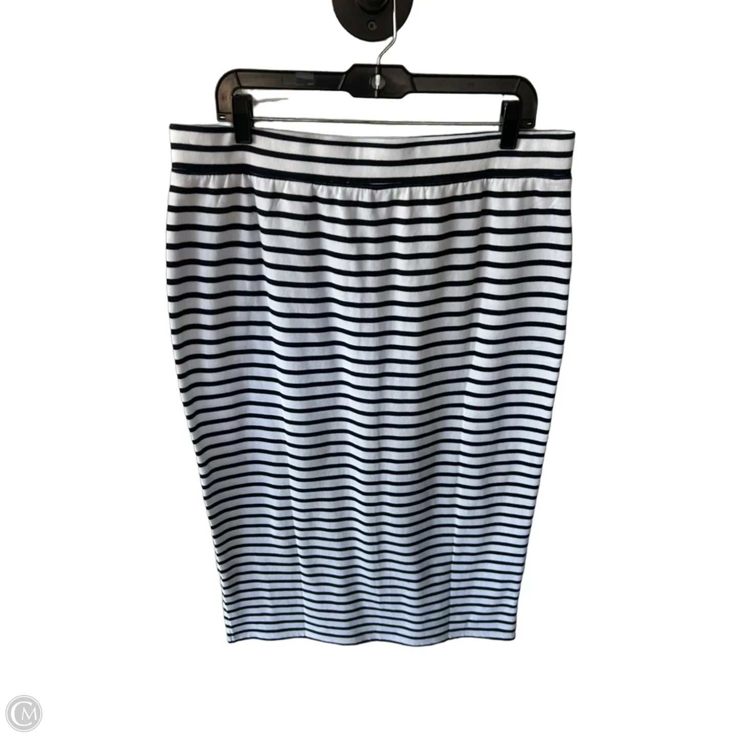 Skirt Midi By Talbots In Black & White, Size: 12