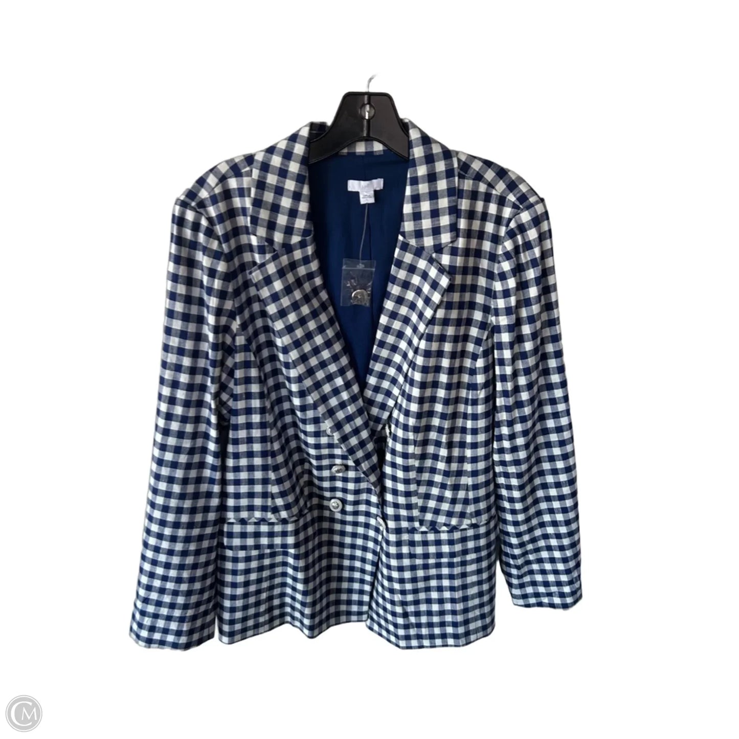 Blazer By J. Jill In Blue & White, Size: L