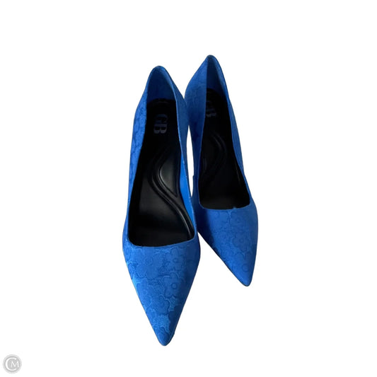 Shoes Heels Block By Gb In Blue, Size: 7