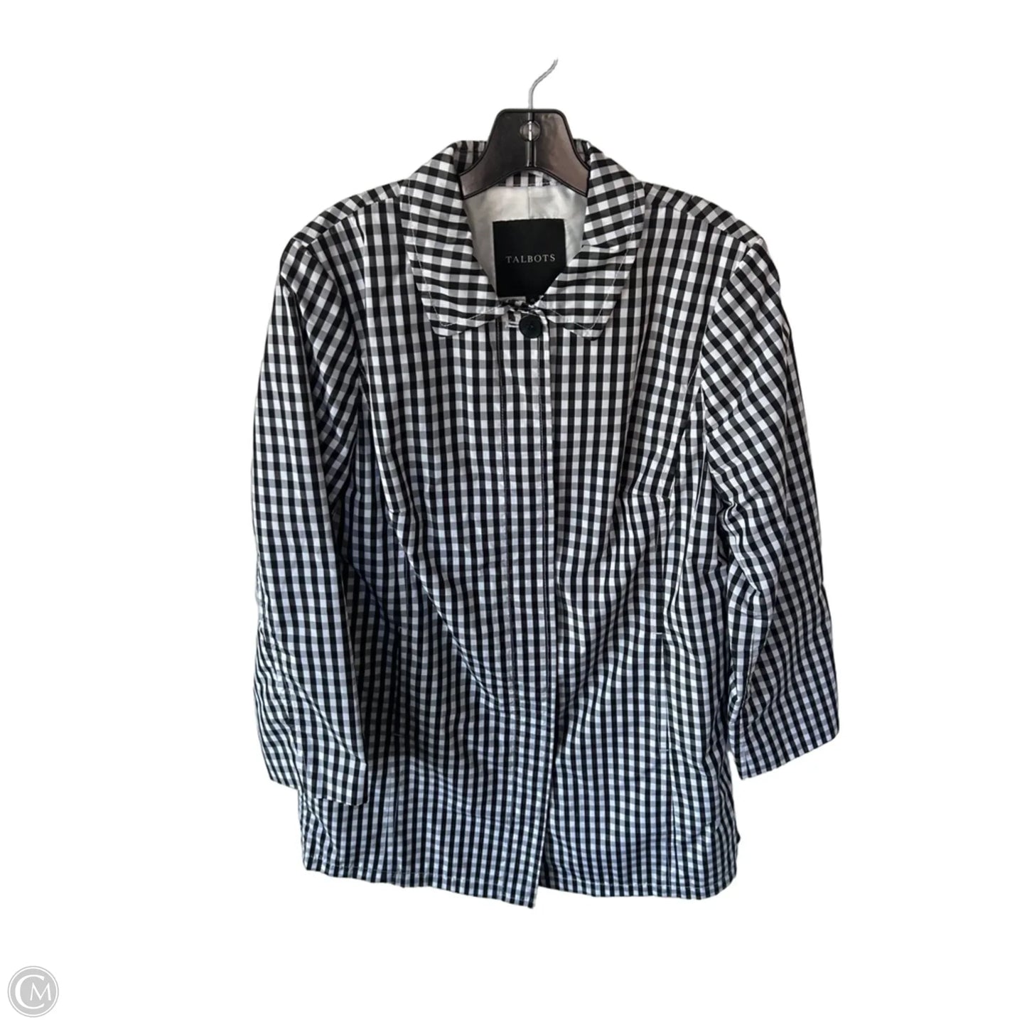 Jacket Other By Talbots In Black & White, Size: M