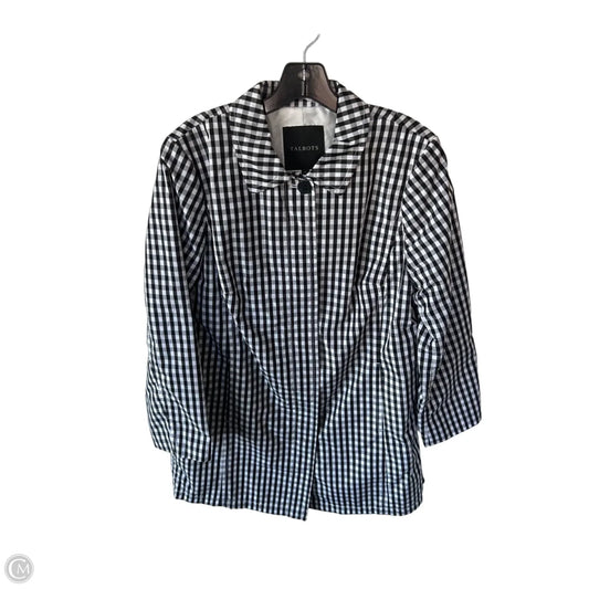 Jacket Other By Talbots In Black & White, Size: M