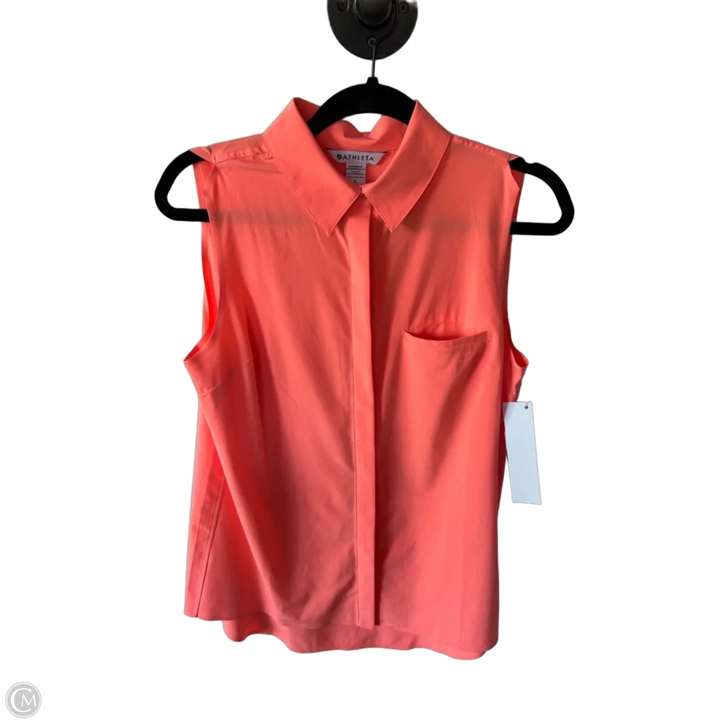 Top Sleeveless By Athleta In Orange, Size: S