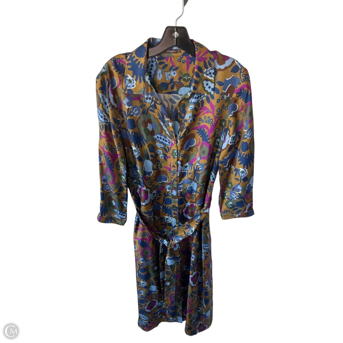 Dress Casual Maxi By J Mclaughlin In Blue & Tan, Size: M