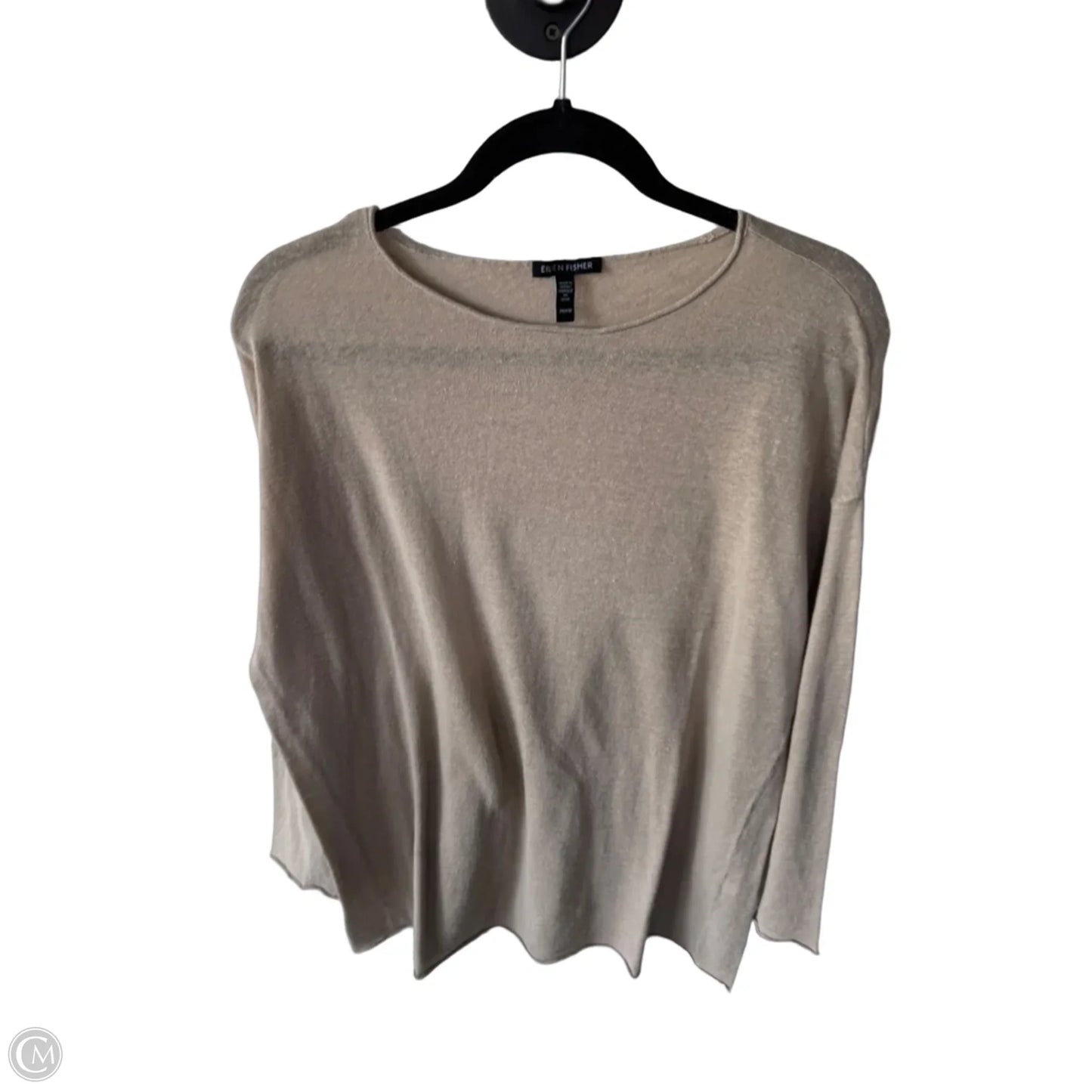 Top Long Sleeve By Eileen Fisher In Tan, Size: Sp