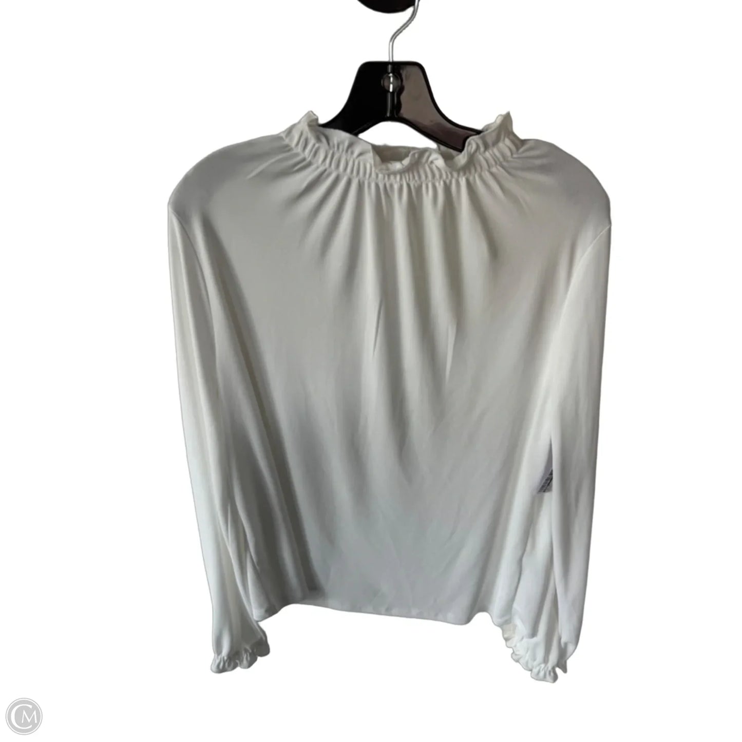 Top Long Sleeve By Zara In White, Size: L