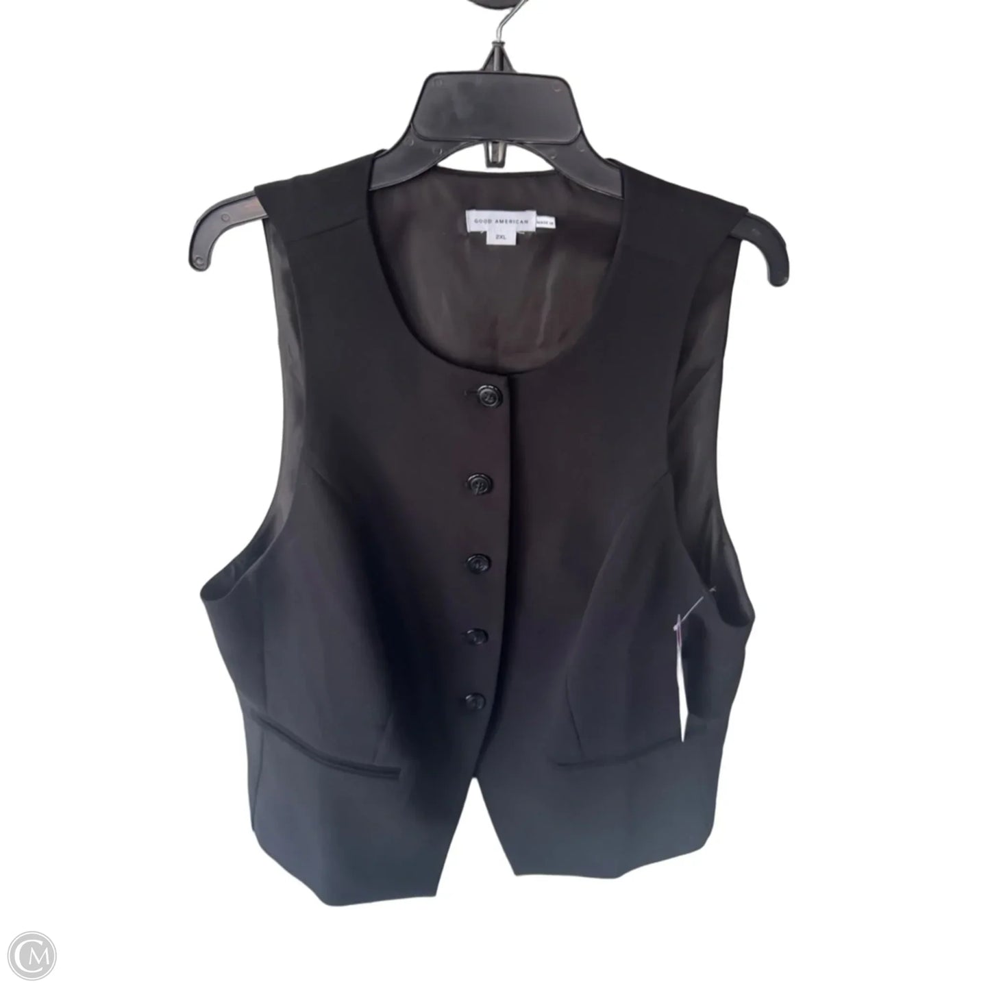Vest Other By Good American In Black, Size: 2x