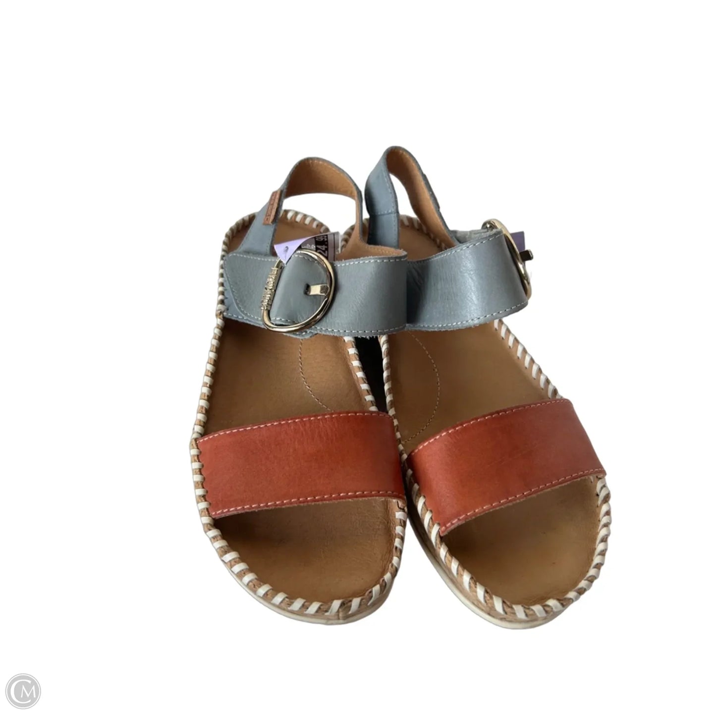 Sandals Flats By Pikolinos In Blue & Orange, Size: 8.5