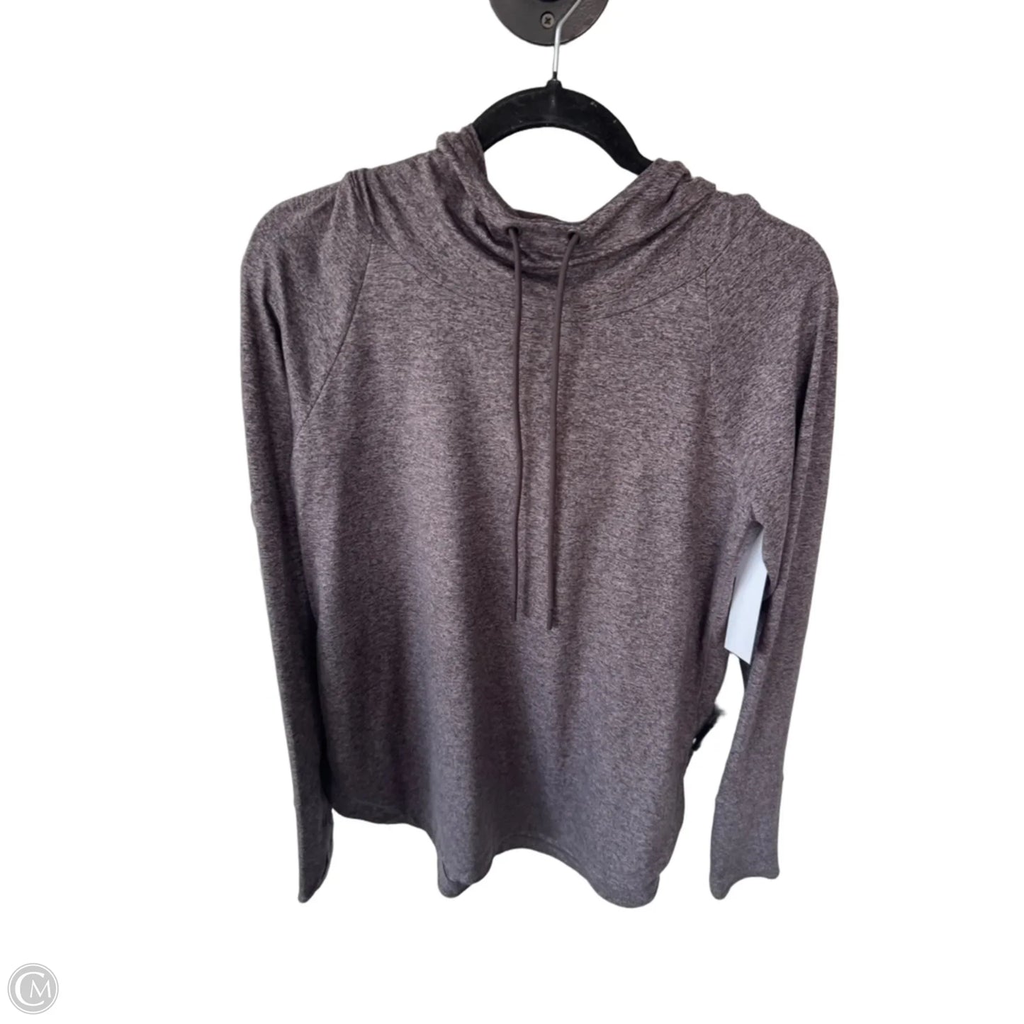 Athletic Top Long Sleeve Hoodie By Athleta In Brown, Size: M