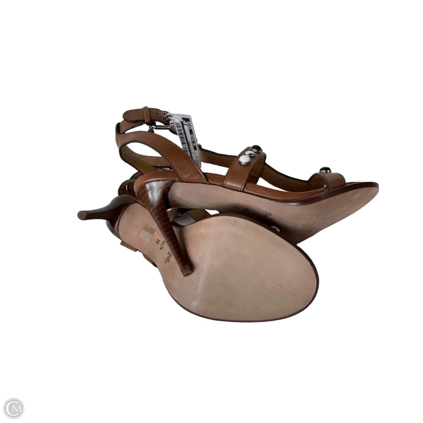 Sandals Designer By Coach In Brown, Size: 6.5