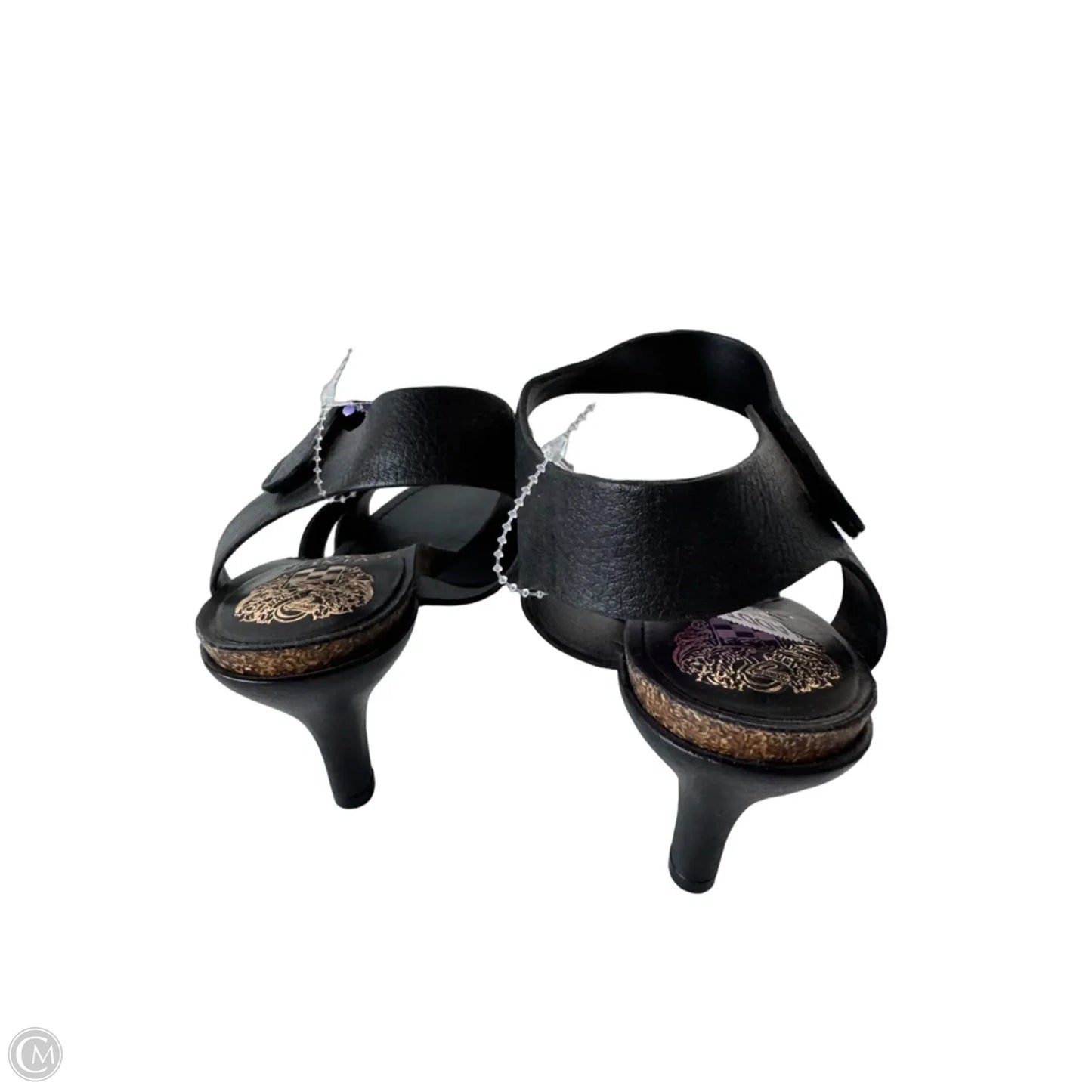 Sandals Heels Stiletto By Vince Camuto In Black, Size: 6.5