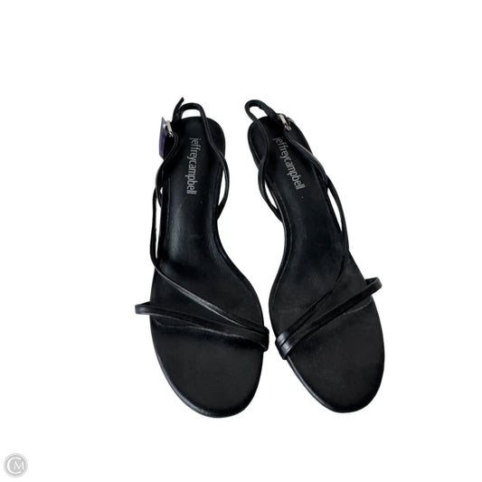 Sandals Heels Stiletto By Jeffrey Campbell In Black, Size: 6.5