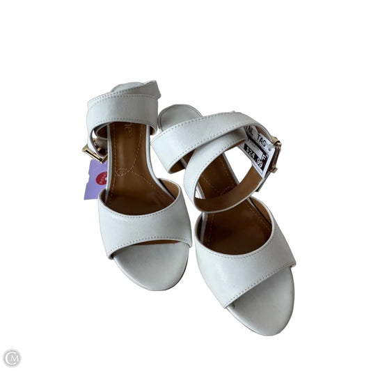 Sandals Heels Stiletto By Cmc In White, Size: 6