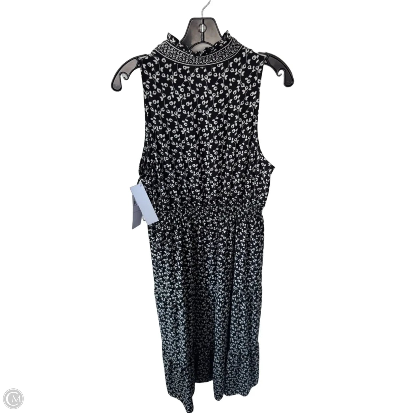 Dress Casual Maxi By London Times In Black & White, Size: L
