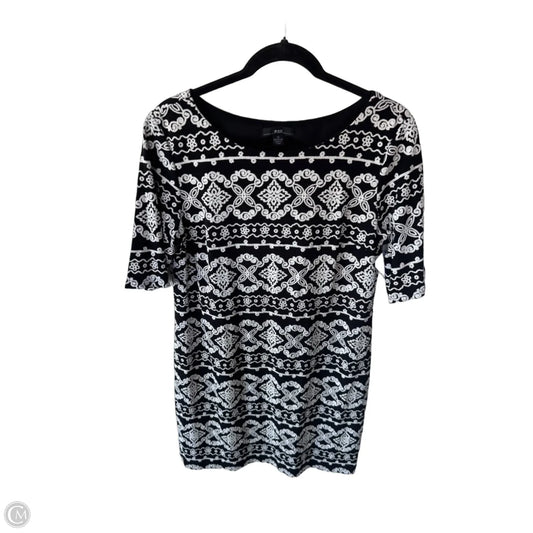 Dress Casual Short By R And K Originals In Black & White, Size: L