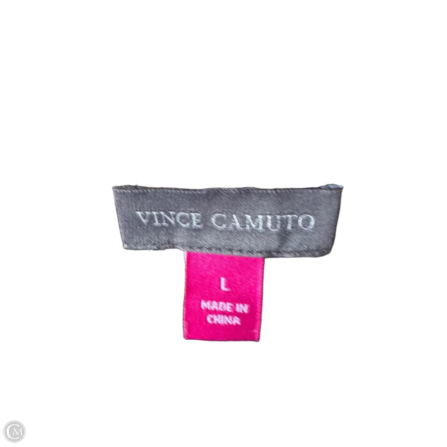 Top Sleeveless By Vince Camuto In Black & Cream, Size: L