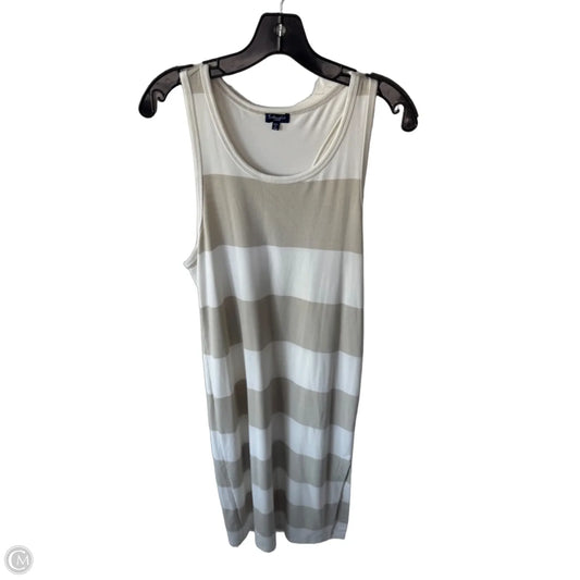 Dress Casual Maxi By Splendid In Cream & Green, Size: L