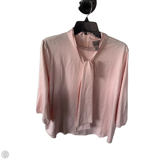 Top Long Sleeve By Easywear By Chicos In Peach, Size: L