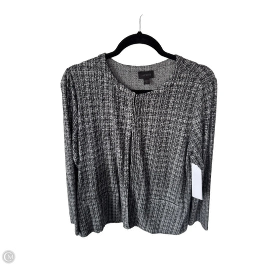 Cardigan By J. Jill In Black & Grey, Size: Lp