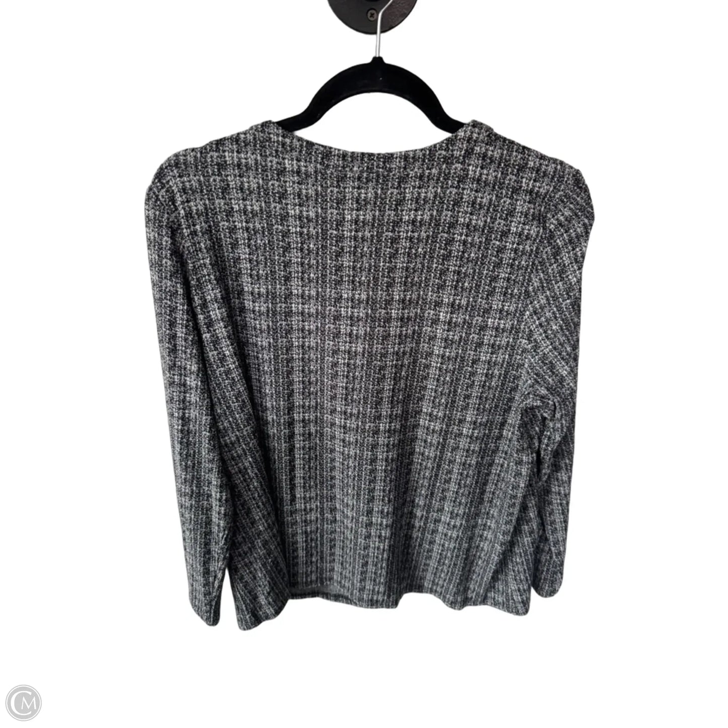 Cardigan By J. Jill In Black & Grey, Size: Lp