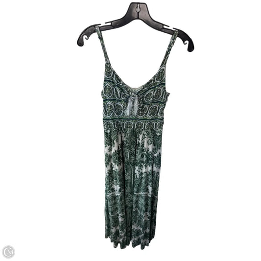 Dress Casual Maxi By Moulinette Soeurs In Green & White, Size: S