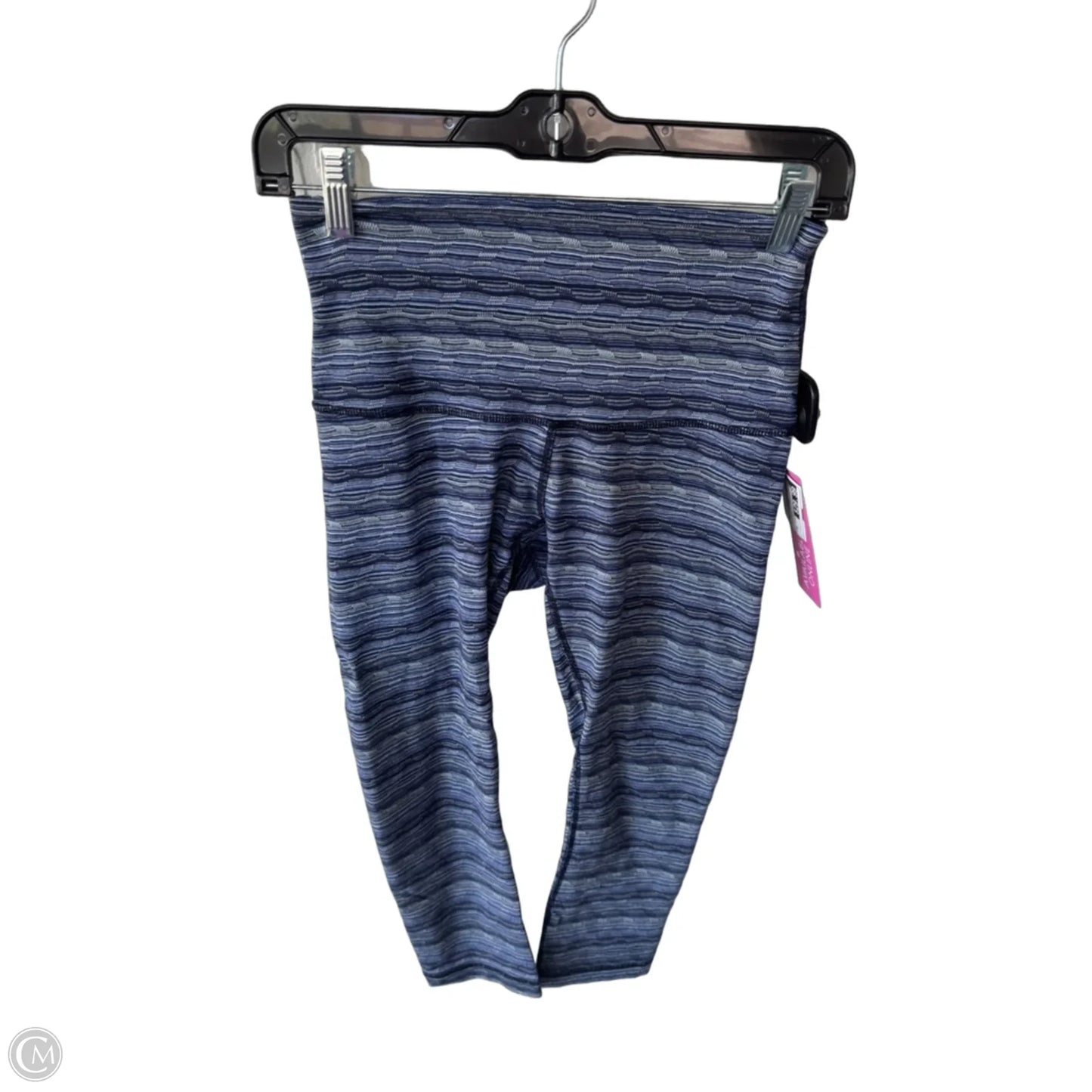 Athletic Leggings By Lululemon In Black & Blue, Size: 6