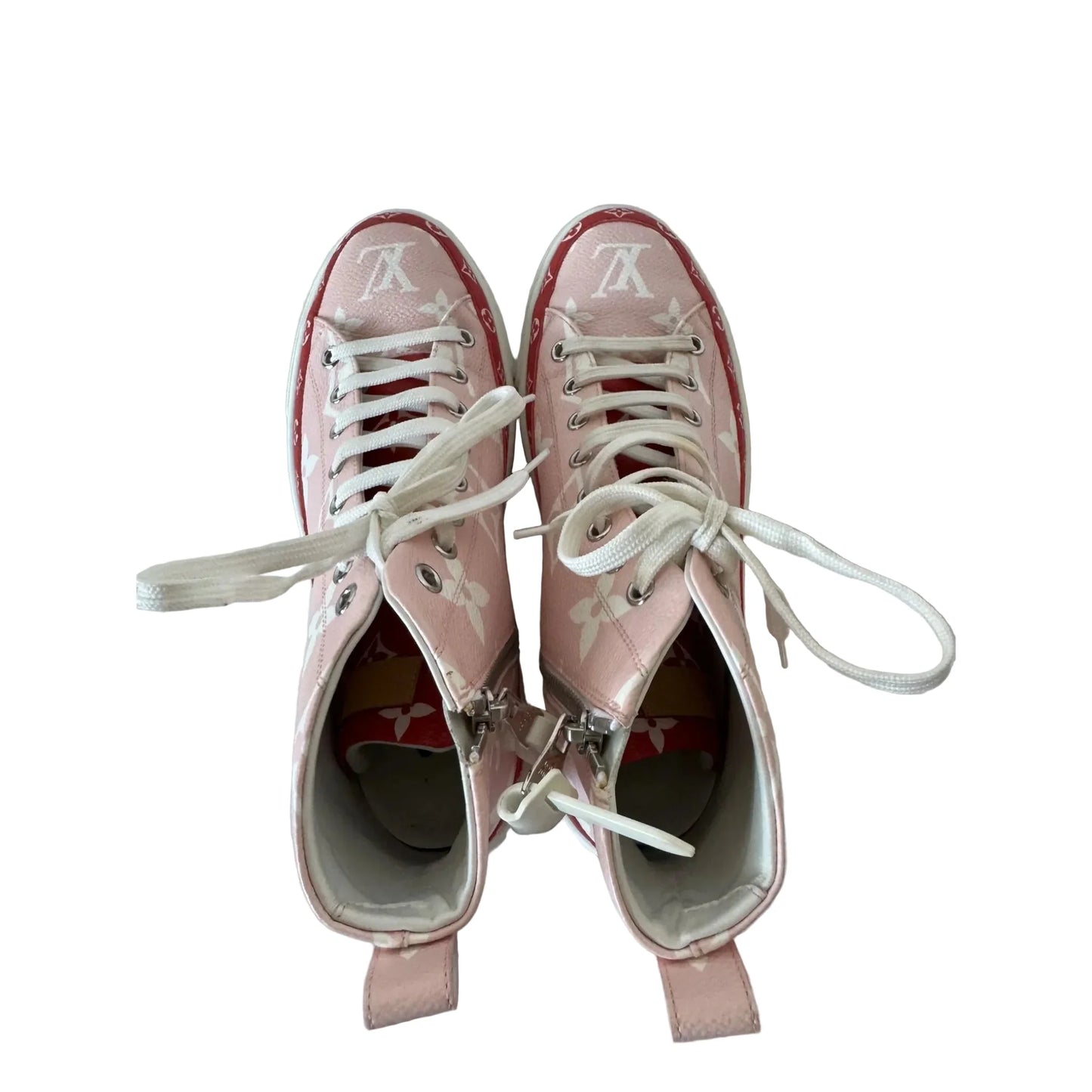 Shoes Luxury Designer By Louis Vuitton In Pink, Size: 6.5