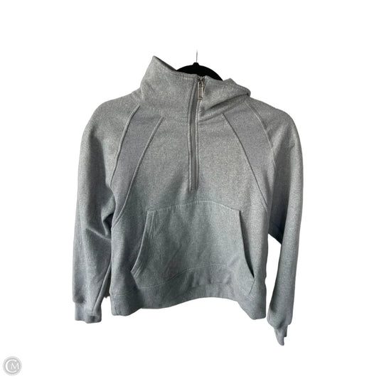 Athletic Sweatshirt Collar By Clothes Mentor In Grey, Size: M