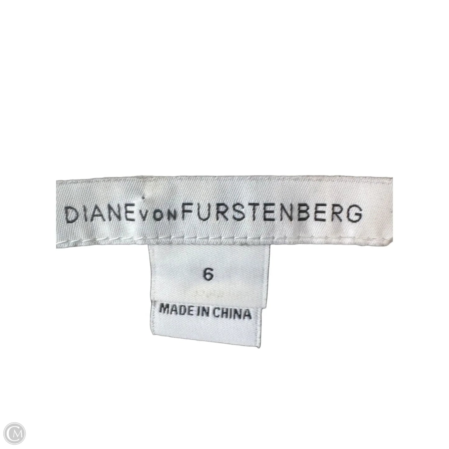 Dress Designer By Diane Von Furstenberg In Black & Cream, Size: S