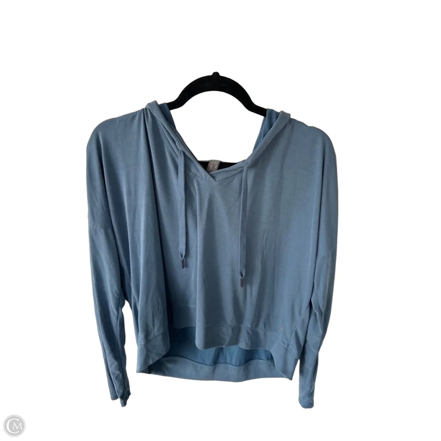 Athletic Top Long Sleeve Hoodie By Sweaty Betty In Blue, Size: L