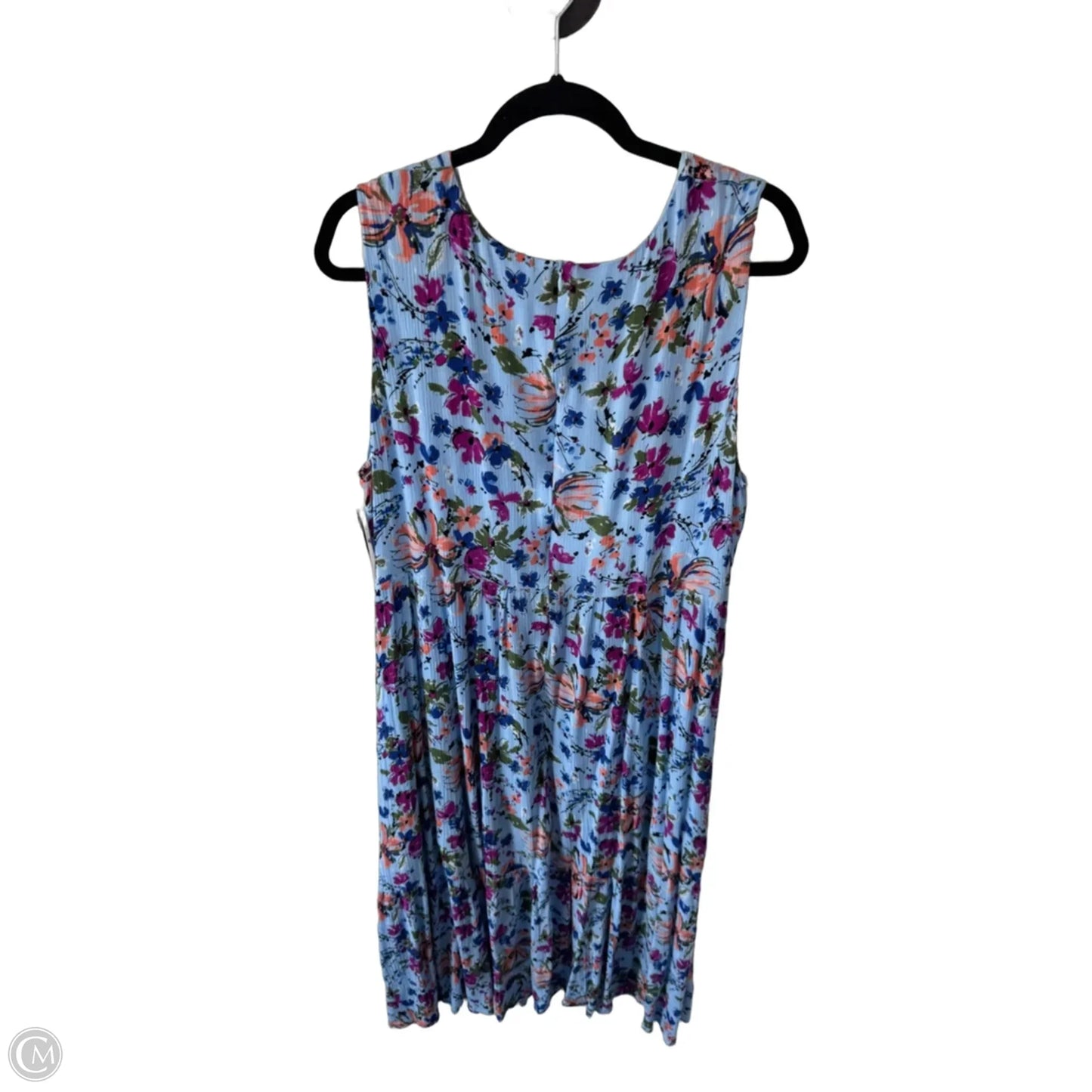 Dress Casual Midi By Chicsoul In Blue, Size: 2x