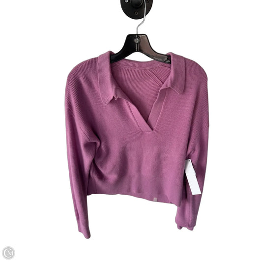 Athletic Sweatshirt Collar By Lululemon In Pink, Size: M