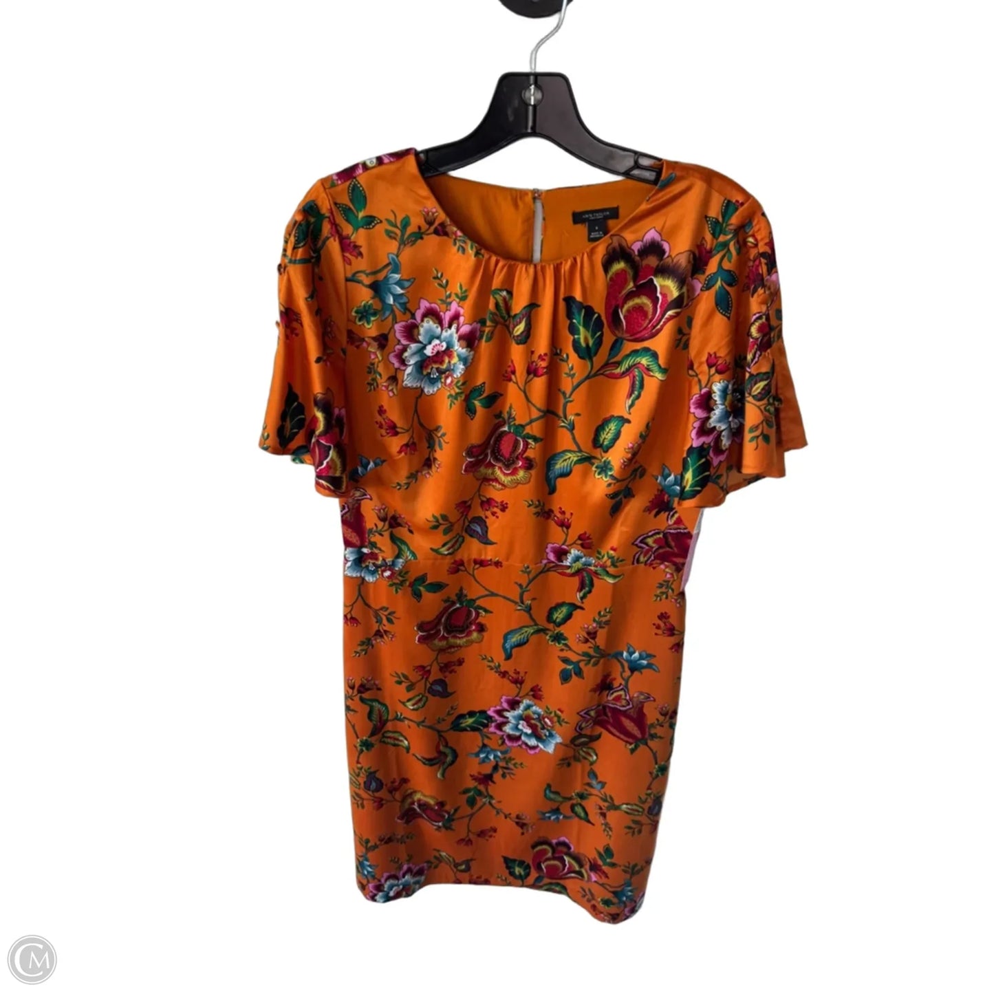 Dress Work By Ann Taylor In Orange, Size: M