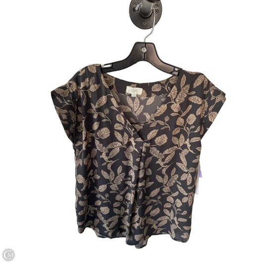 Top Sleeveless By Loft In Grey & Tan, Size: S