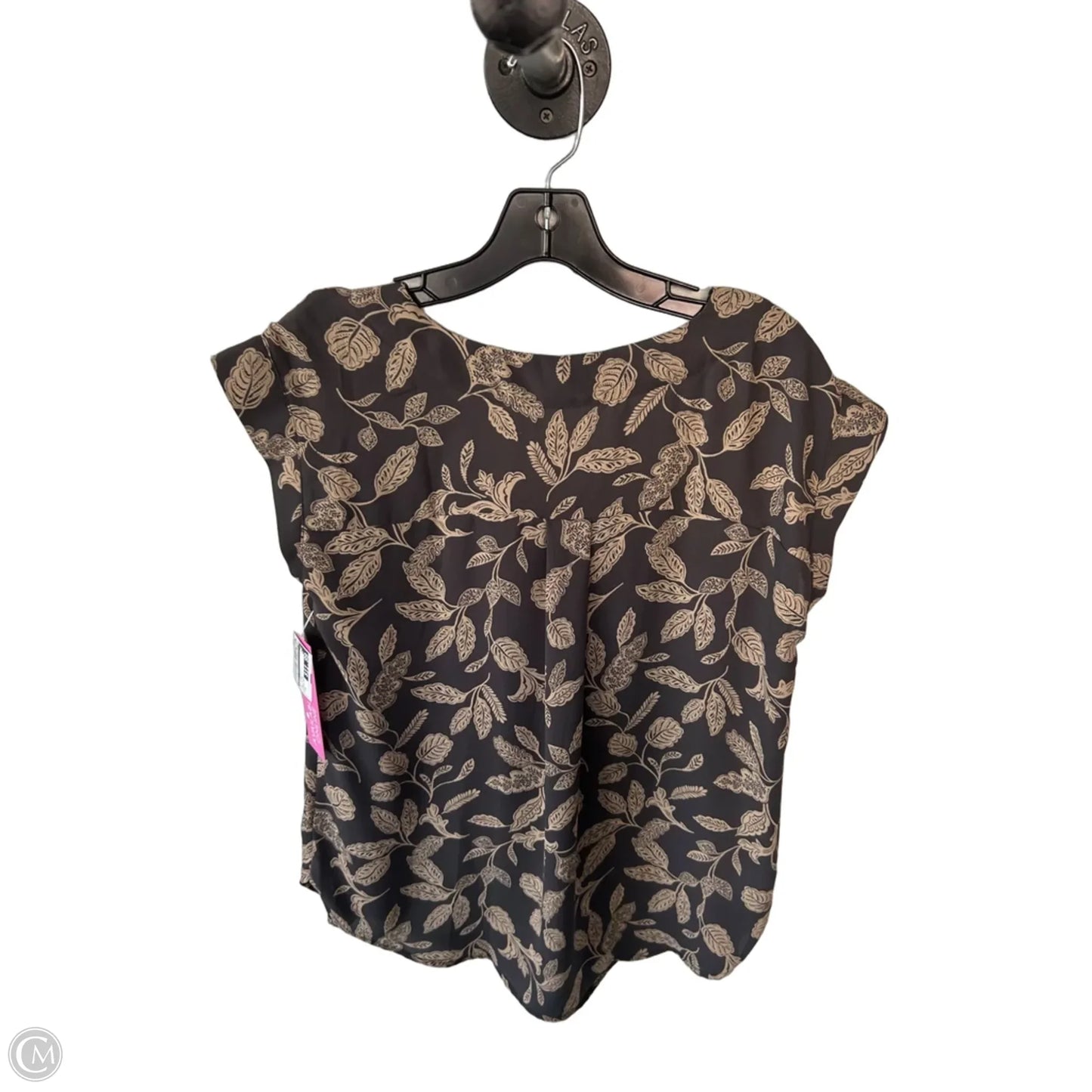 Top Sleeveless By Loft In Grey & Tan, Size: S