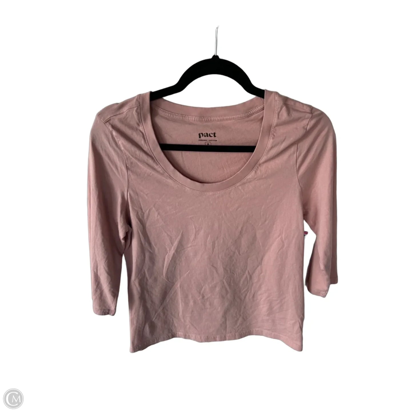 Top 3/4 Sleeve Basic By Pact In Pink, Size: M