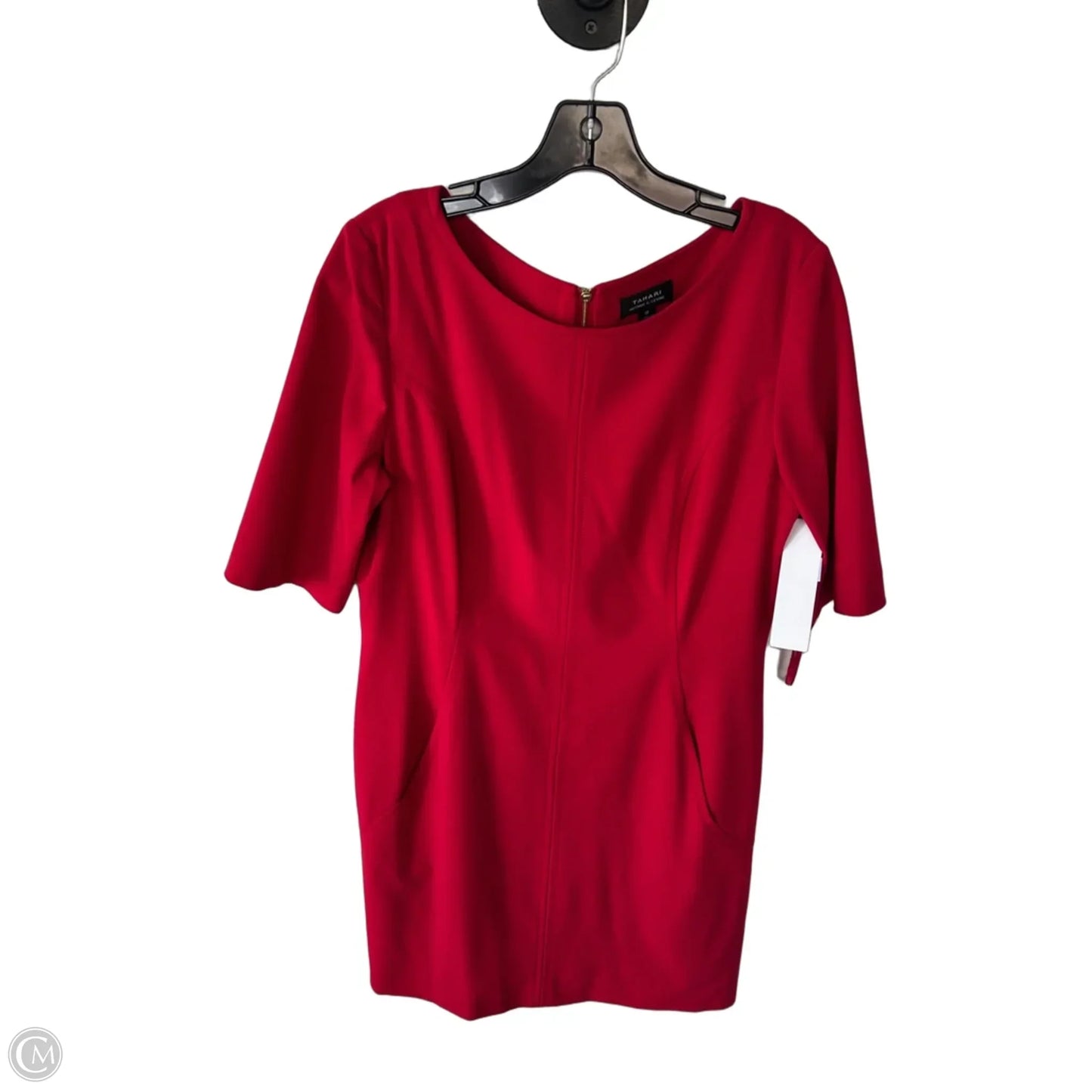 Dress Work By Tahari In Red, Size: L