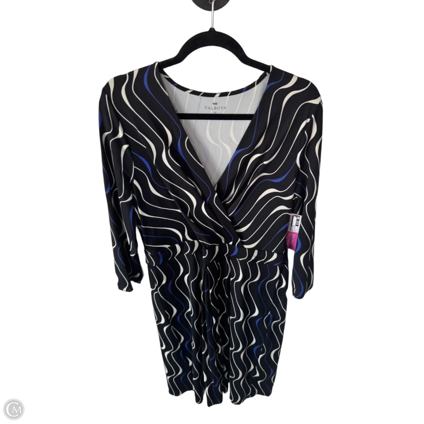 Dress Work By Talbots In Black & Blue, Size: L