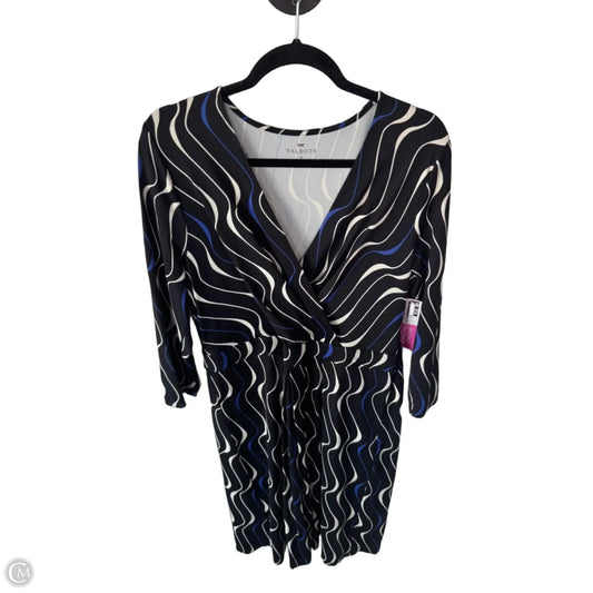 Dress Work By Talbots In Black & Blue, Size: L