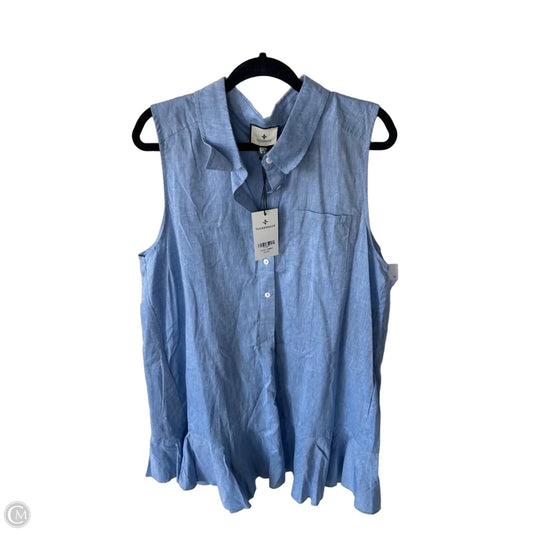 Dress Casual Short By Tuckernuck In Blue, Size: Xxl