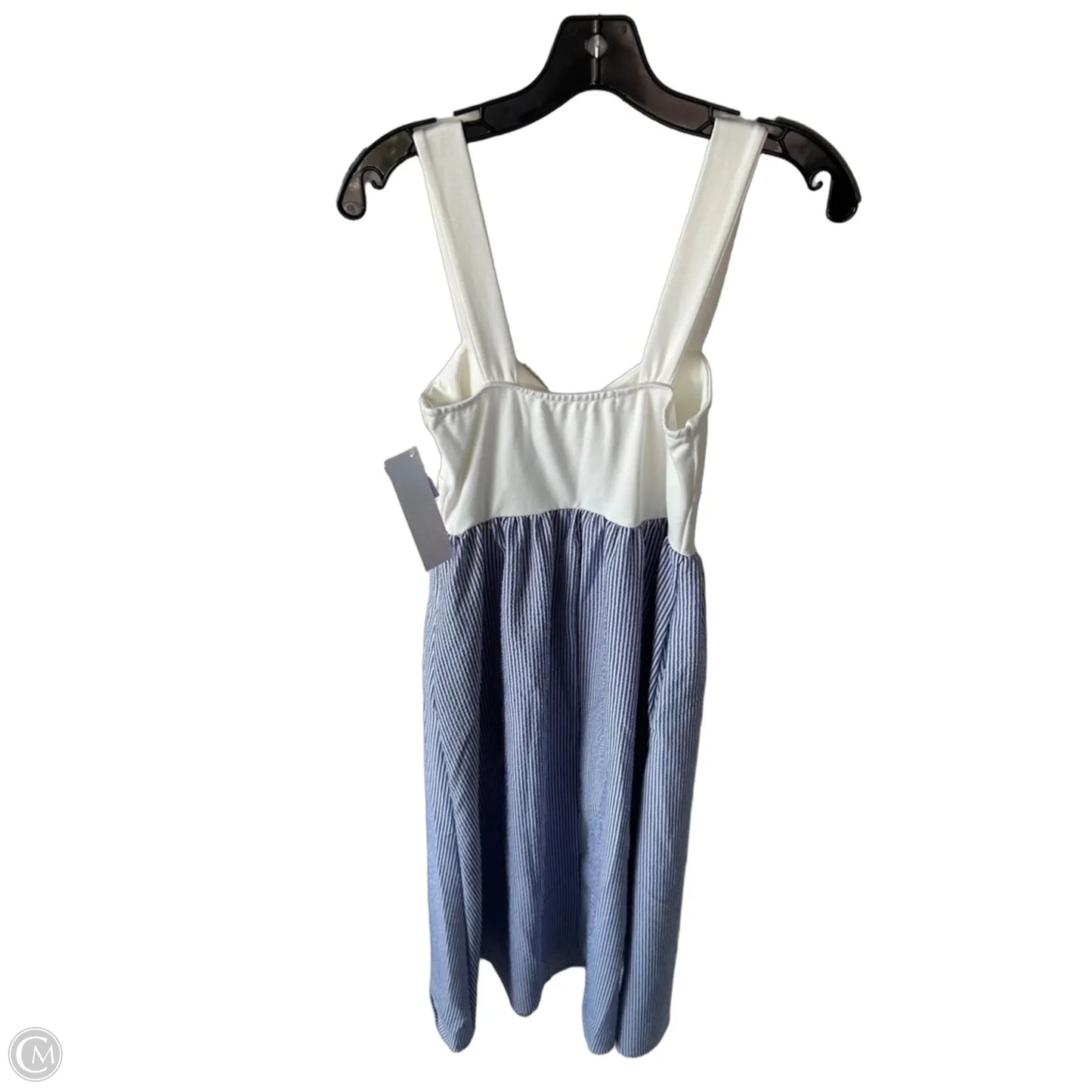 Dress Casual Midi By Altard State In Blue & White, Size: M