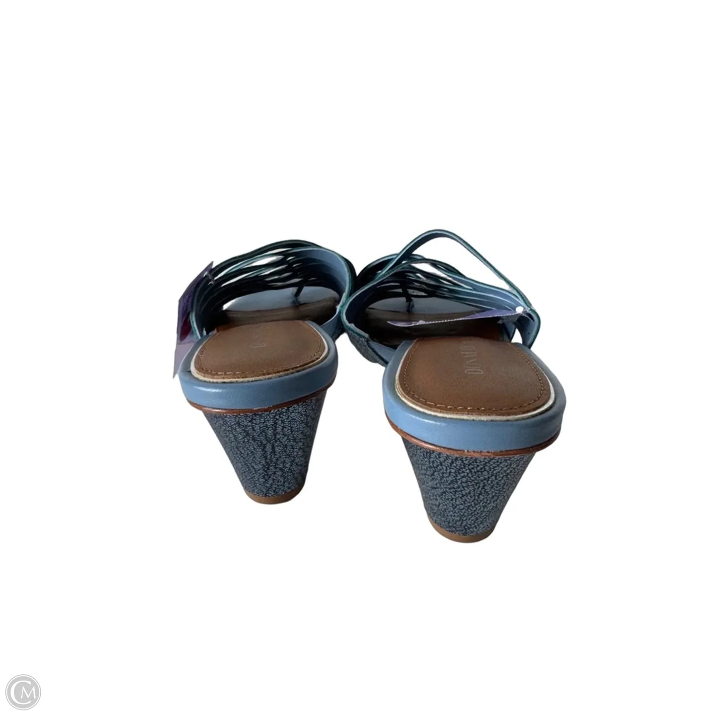 Sandals Heels Block By Donald Pliner In Blue, Size: 7