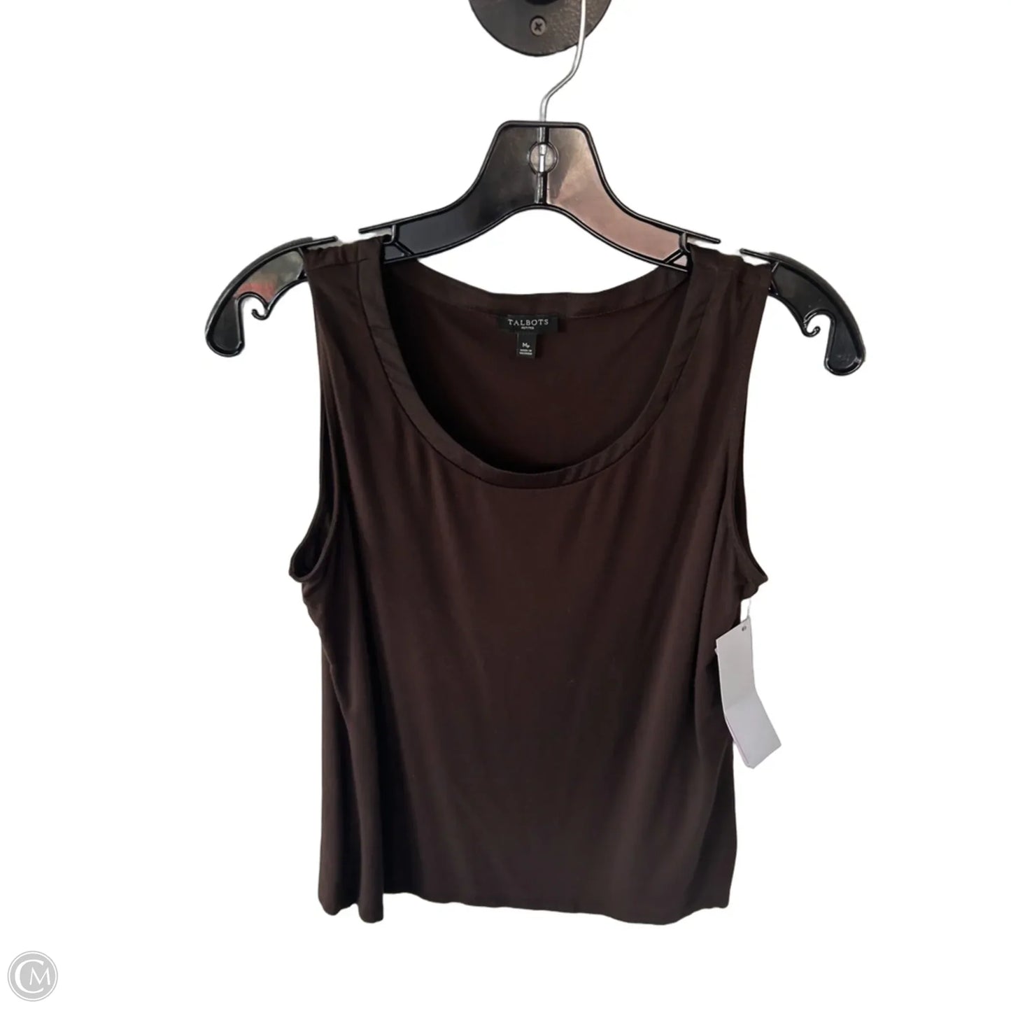 Top Sleeveless Basic By Talbots In Brown, Size: Mp