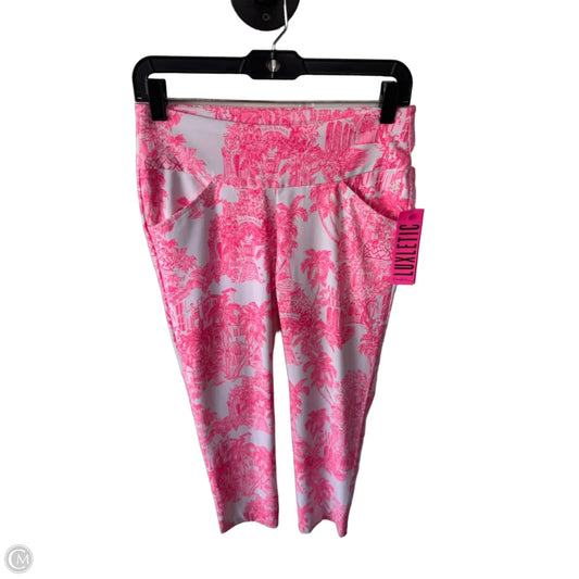 Pants Designer By Lilly Pulitzer In Pink & White, Size: 2