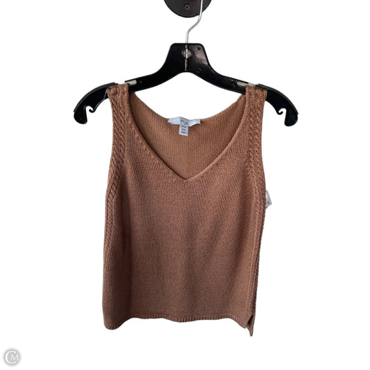 Vest Sweater By Clothes Mentor In Brown, Size: Xs