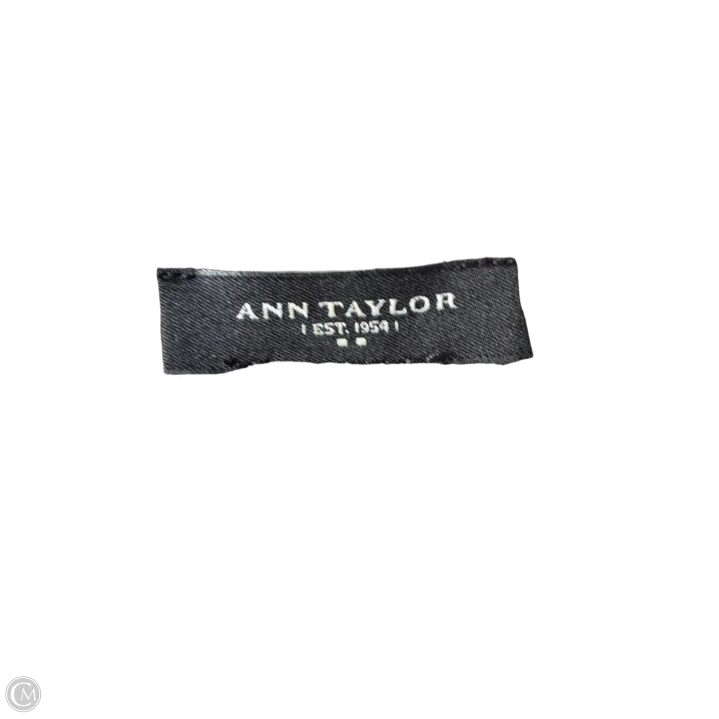 Top Sleeveless By Ann Taylor In Black & Cream, Size: M