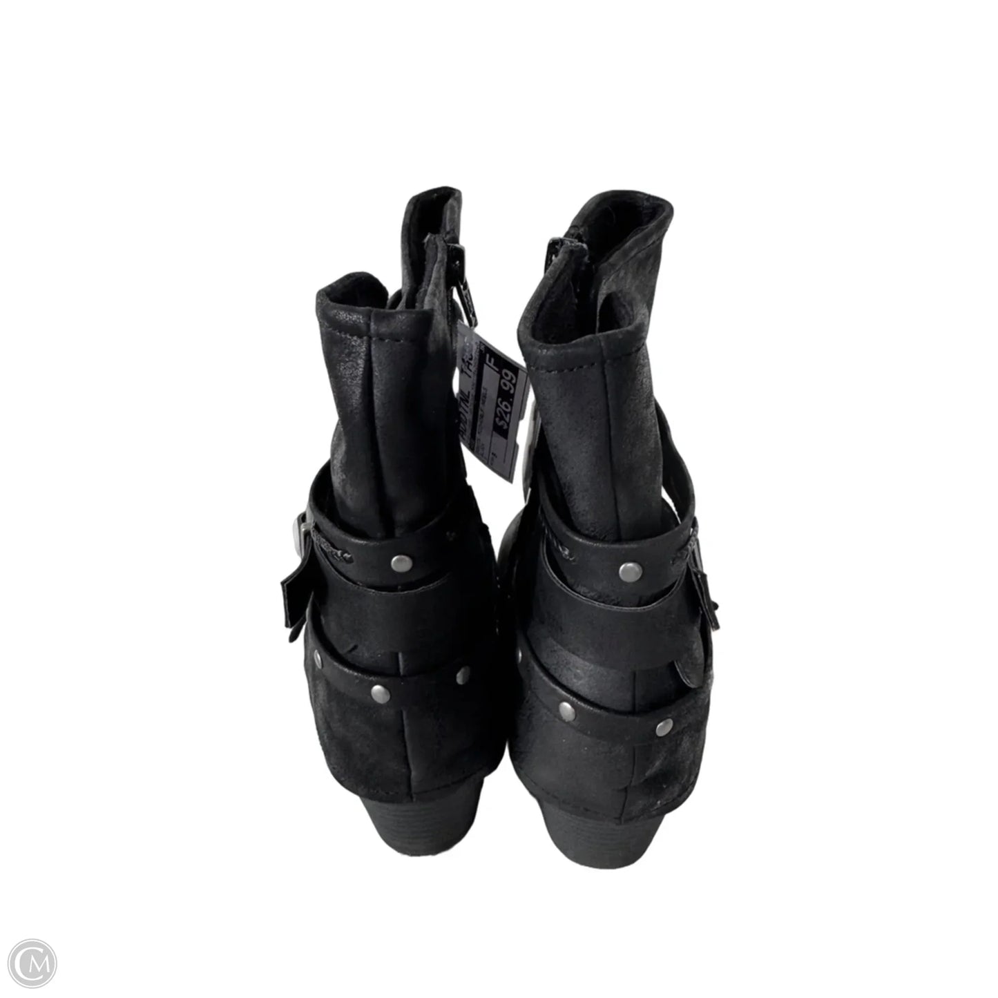 Boots Mid-calf Heels By So In Black, Size: 9