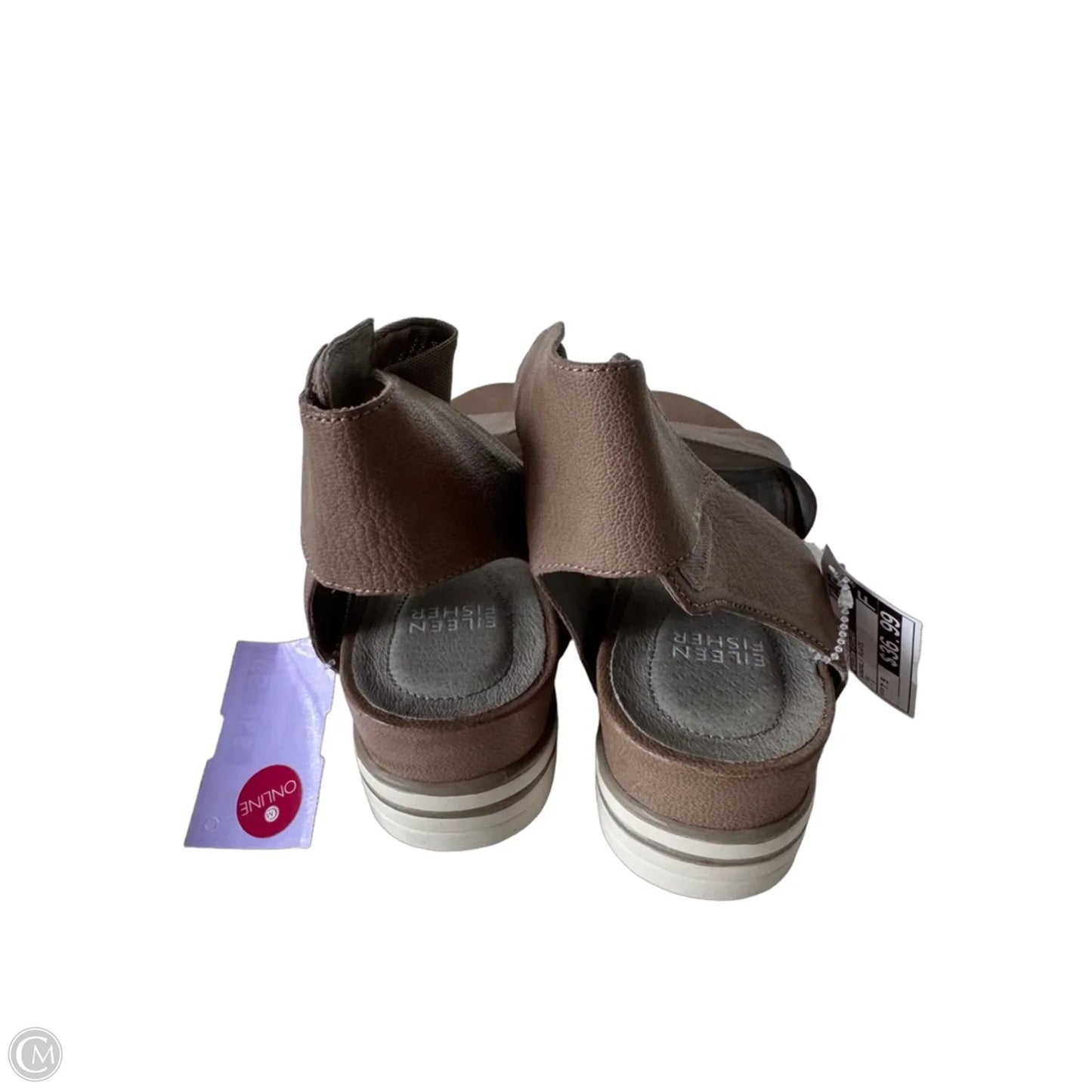 Sandals Flats By Eileen Fisher In Tan, Size: 7.5